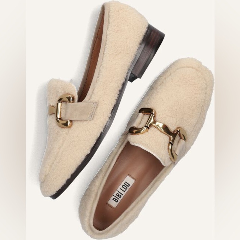 Bibi Lou Sherpa Marsella Loafers - Size 37
